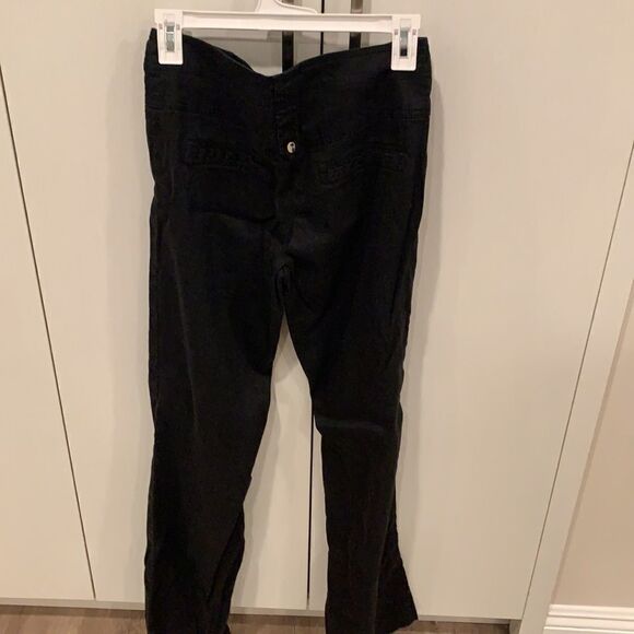 🎉1 hr sale 🎉black linen high waist pants - Picture 7 of 9